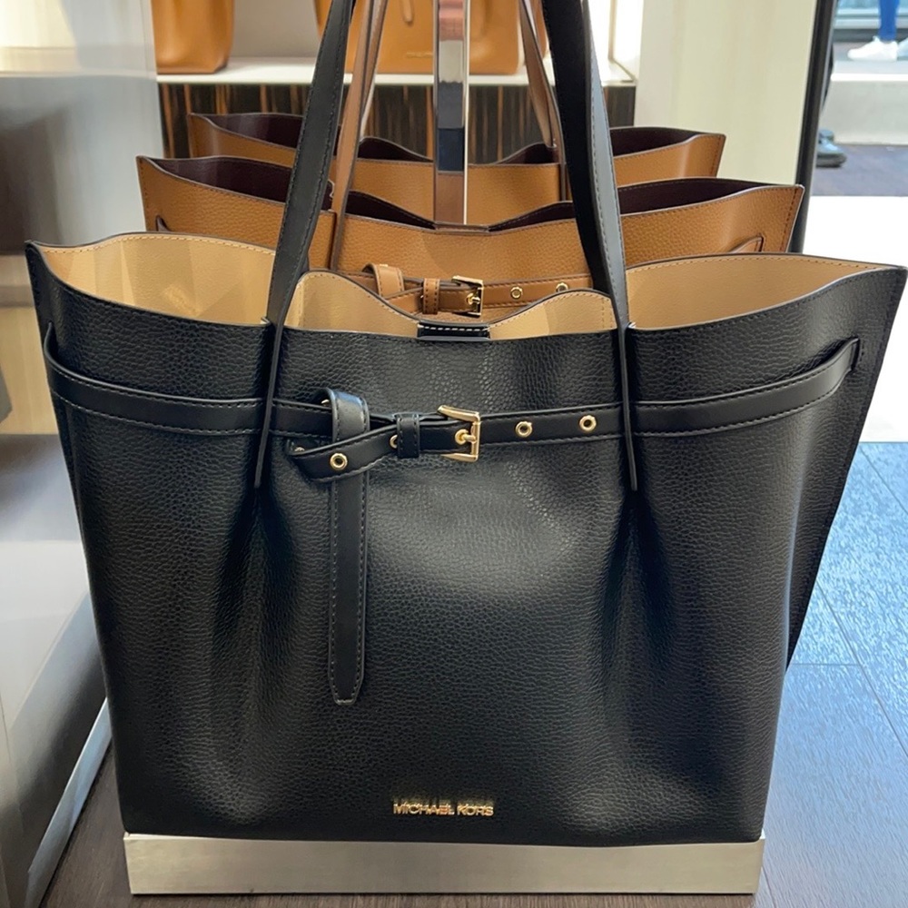 Michael Kors Emilia Large Tote Leather Shoulder Purse Handbag - Picture 16 of 16